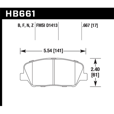 HAWK PERFORMANCE - HB661B.667 - Front High Performance Pads pa2