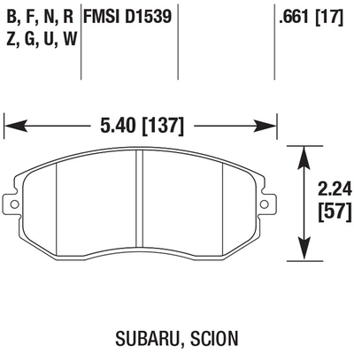 HAWK PERFORMANCE - HB711N.661 - Brake Pads pa2