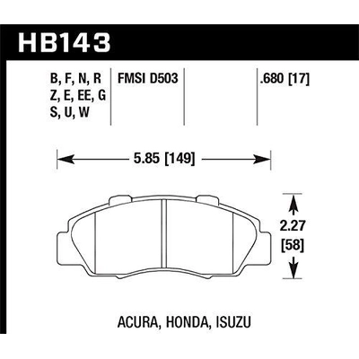 Front High Performance Pads by HAWK PERFORMANCE - HB143F.680 pa5