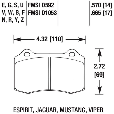 Plaquette de frein haute performance avant by HAWK PERFORMANCE - HB194B.570 pa18