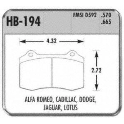 Front High Performance Pads by HAWK PERFORMANCE - HB194F.570 pa21