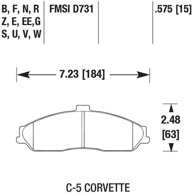 Plaquette de frein haute performance avant de HAWK PERFORMANCE - HB247N.575 pa11