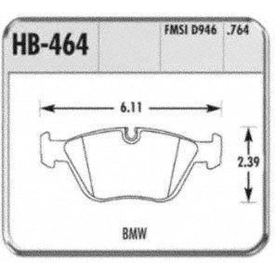 Front High Performance Pads by HAWK PERFORMANCE - HB464F.764 pa19