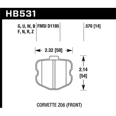 Front High Performance Pads by HAWK PERFORMANCE - HB531B.570 pa2