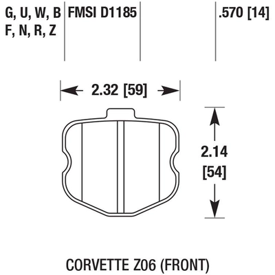 Plaquette de frein haute performance avant by HAWK PERFORMANCE - HB531N.570 pa28