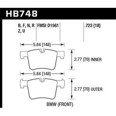 Front High Performance Pads by HAWK PERFORMANCE - HB748B.723 pa2