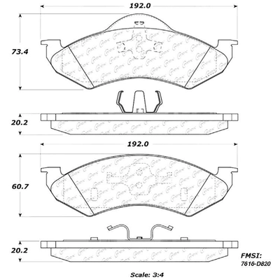 Front High Performance Pads by STOPTECH - 306.08200 pa10