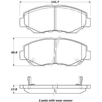 Front High Performance Pads by STOPTECH - 308.09140 pa1