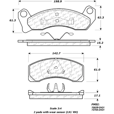 Plaquette de frein haute performance avant by STOPTECH - 309.04310 pa5