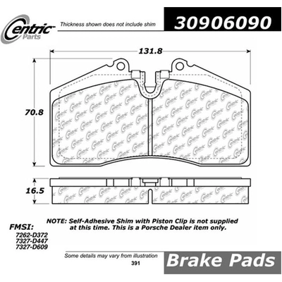 Plaquette de frein haute performance avant par STOPTECH - 309.06090 pa1