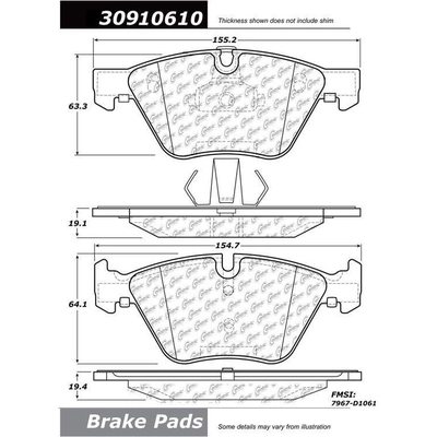 Front High Performance Pads by STOPTECH - 309.10610 pa1