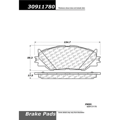 Front High Performance Pads by STOPTECH - 309.11780 pa2