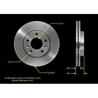 BENDIX GLOBAL - PRT5520 - Disc Brake Rotor and Hub Assembly pa1