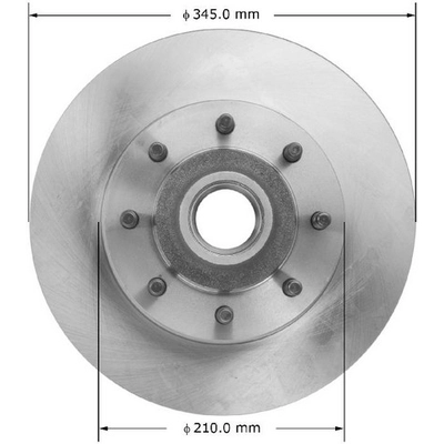 BENDIX GLOBAL - PRT5915 - Disc Brake Rotor and Hub Assembly pa1