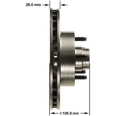 BENDIX GLOBAL - PRT6051 - Disc Brake Rotor and Hub Assembly pa1