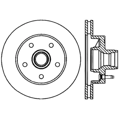 Front Hub And Rotor Assembly by CENTRIC PARTS - 121.65048 pa2