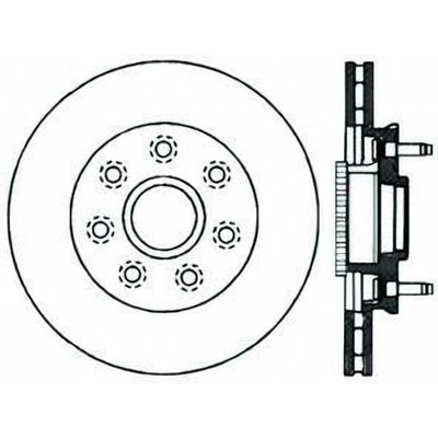 Assemblage de moyeu et disque avant by CENTRIC PARTS - 121.65129 pa12