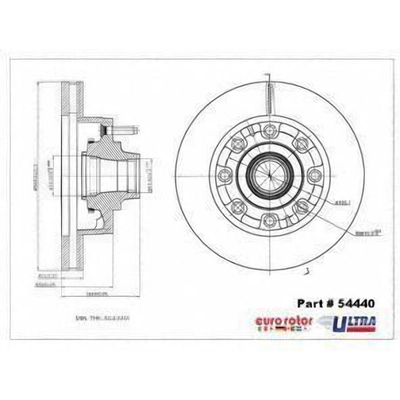 Assemblage de moyeu et disque avant by EUROROTOR - 54440 pa2