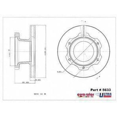 Front Hub And Rotor Assembly by EUROROTOR - 5633 pa1