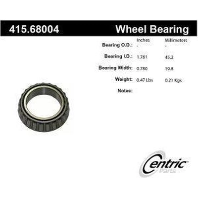 Front Inner Bearing by CENTRIC PARTS - 415.68004 pa1