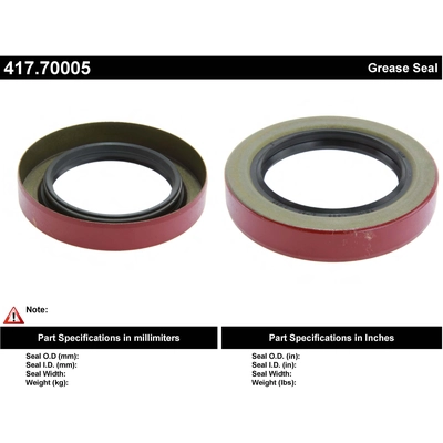 Front Inner Seal by CENTRIC PARTS - 417.70005 pa3