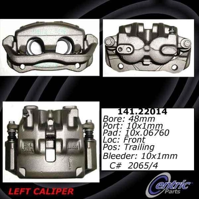 Front Left Rebuilt Caliper With Hardware by CENTRIC PARTS - 141.22014 pa9