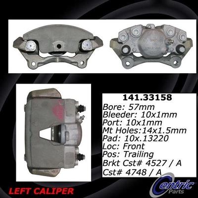 Front Left Rebuilt Caliper With Hardware by CENTRIC PARTS - 141.33158 pa2