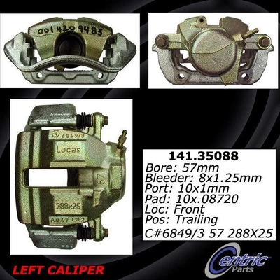 Front Left Rebuilt Caliper With Hardware by CENTRIC PARTS - 141.35088 pa12