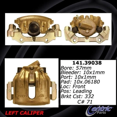 Front Left Rebuilt Caliper With Hardware by CENTRIC PARTS - 141.39038 pa5