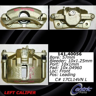 Front Left Rebuilt Caliper With Hardware by CENTRIC PARTS - 141.40056 pa2