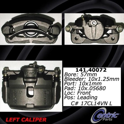 Front Left Rebuilt Caliper With Hardware by CENTRIC PARTS - 141.40072 pa7