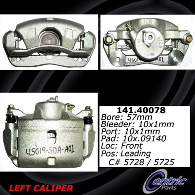 Front Left Rebuilt Caliper With Hardware by CENTRIC PARTS - 141.40078 pa2