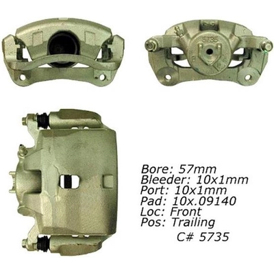 Front Left Rebuilt Caliper With Hardware by CENTRIC PARTS - 141.40099 pa13