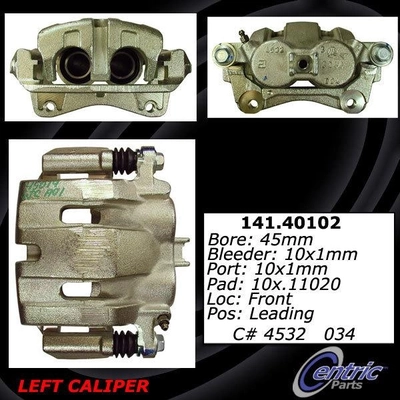 Front Left Rebuilt Caliper With Hardware by CENTRIC PARTS - 141.40102 pa2