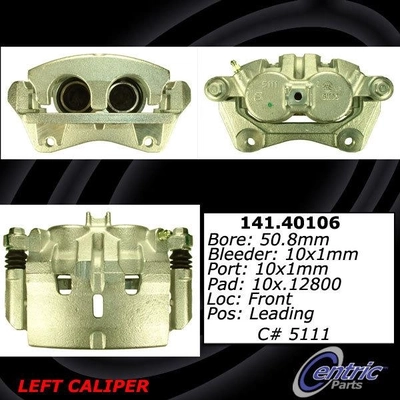 Front Left Rebuilt Caliper With Hardware by CENTRIC PARTS - 141.40106 pa3