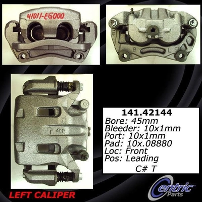 Front Left Rebuilt Caliper With Hardware by CENTRIC PARTS - 141.42144 pa12