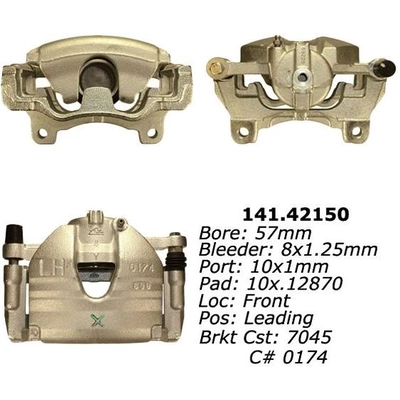 Front Left Rebuilt Caliper With Hardware by CENTRIC PARTS - 141.42150 pa18