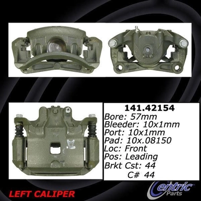 Front Left Rebuilt Caliper With Hardware by CENTRIC PARTS - 141.42154 pa1