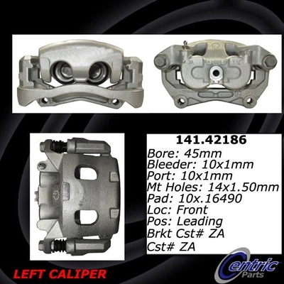 Front Left Rebuilt Caliper With Hardware by CENTRIC PARTS - 141.42186 pa5