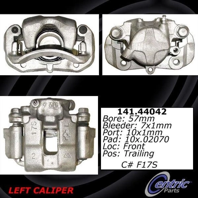 Front Left Rebuilt Caliper With Hardware by CENTRIC PARTS - 141.44042 pa1