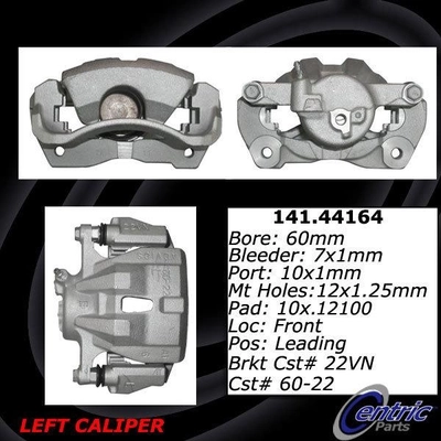 Front Left Rebuilt Caliper With Hardware by CENTRIC PARTS - 141.44164 pa6