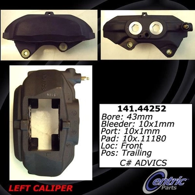 Front Left Rebuilt Caliper With Hardware by CENTRIC PARTS - 141.44252 pa1