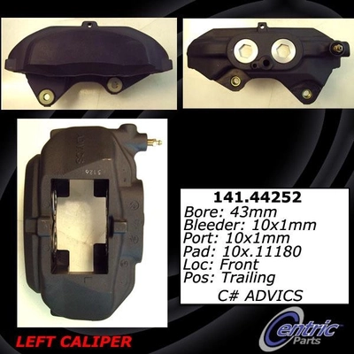 Front Left Rebuilt Caliper With Hardware by CENTRIC PARTS - 141.44252 pa2