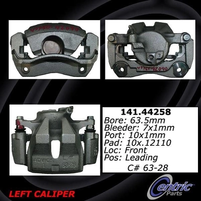 Front Left Rebuilt Caliper With Hardware by CENTRIC PARTS - 141.44258 pa9