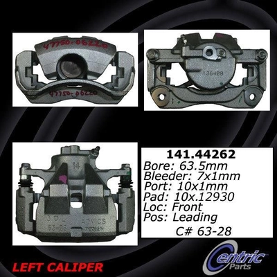 Front Left Rebuilt Caliper With Hardware by CENTRIC PARTS - 141.44262 pa13