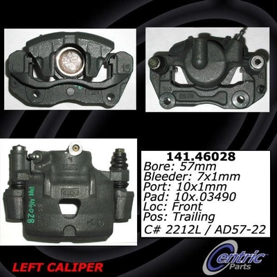 Front Left Rebuilt Caliper With Hardware by CENTRIC PARTS - 141.46028 pa7