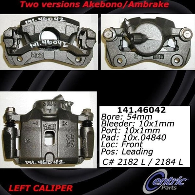 Front Left Rebuilt Caliper With Hardware by CENTRIC PARTS - 141.46042 pa9