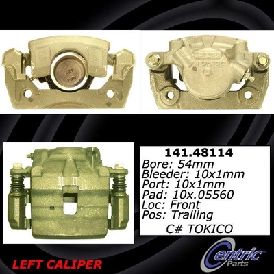 Front Left Rebuilt Caliper With Hardware by CENTRIC PARTS - 141.48114 pa9