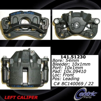 Front Left Rebuilt Caliper With Hardware by CENTRIC PARTS - 141.51230 pa3