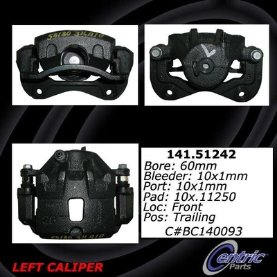Front Left Rebuilt Caliper With Hardware by CENTRIC PARTS - 141.51242 pa9